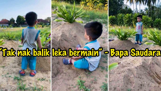 Hidup YATlM PlATU, F0to Knak2 Ieka Bermain Di Kbur lbu Ayah Undang Seb4k_5fab98e4a73d8.jpeg