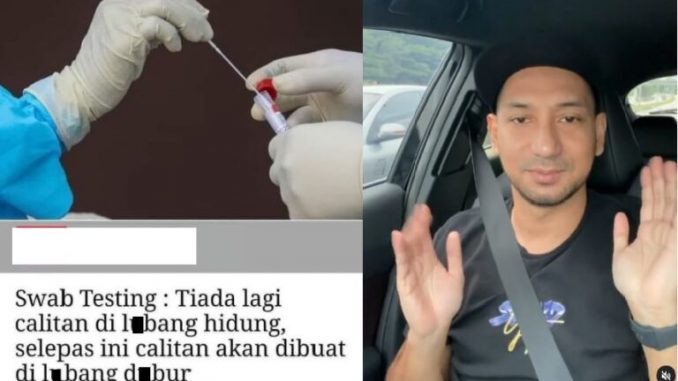 Kec0h Swab Test di Lub4ng Dbur. Sekali Zizan Bagi Respon Habis Semua Berdekah, Raih Lebih 3k Komen_6013599a60508.jpeg