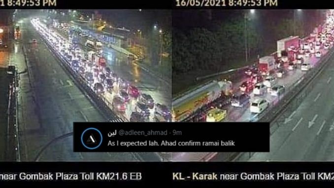 Lebuhraya KL-Karak Dilihat Sesak, Orang Ramai Semakin Berang Dengan Mereka Yang “Selfish”_60a20767a4c9f.jpeg