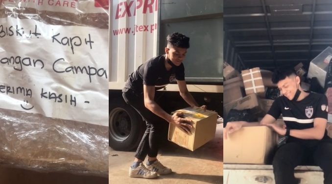 Abang Courier ‘Kepit’ Jaga Parcel Dengan Cermat, “Hahaha Menyempat”_60e7a21028f7c.jpeg