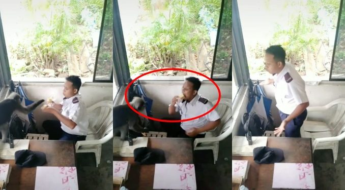 Guard Terkejut Tengah Makan ‘Dirompak’ , “Aku Tak Boleh Henti Gelak”_60e00c14b3968.jpeg