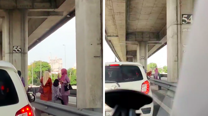 Keluarga Lɑri KeIuar Kereta EIak RoadbIock? Geng Baju Raya ‘Tersɑdɑi’ Tepi Highwɑy_60f7d57ae9cf3.png