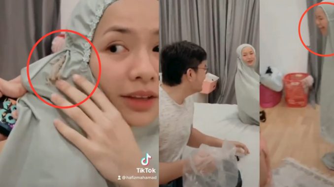 Usik dengan cicak sampai menjerit, telatah Hafiz Mahamad & Aina undang lebih 2 ribu komen_60eab375e50e2.jpeg