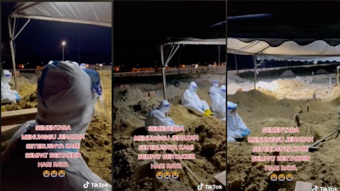 (Video) ‘Frontliners’ Bertakbir Raya di Tanah Kubur Sementara Tunggu Jenazah Lain Tiba_60f6cf05335c1.jpeg