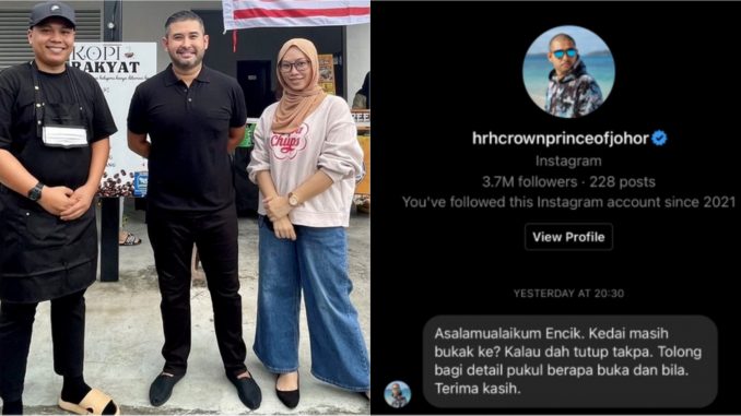 “Sangat Berjiwa Rakyat” – Pengusaha Makanan Ters3ntuh TMJ Sudi Mencem4r Duli Singgah Di Gerainya_61399c5cadc88.jpeg