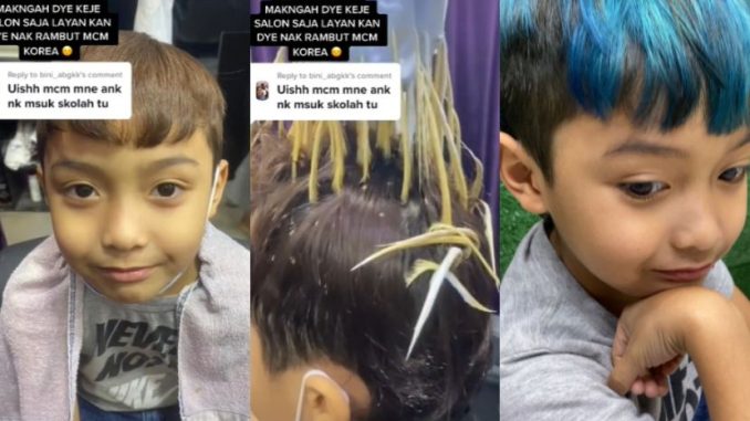 Ibu pening anak teringin nak rambut biru, tapi semua ini ‘hanya sementara’ – “Daddy dia macam tak bagi” – Viral | mStar_61e3733916fd5.jpeg