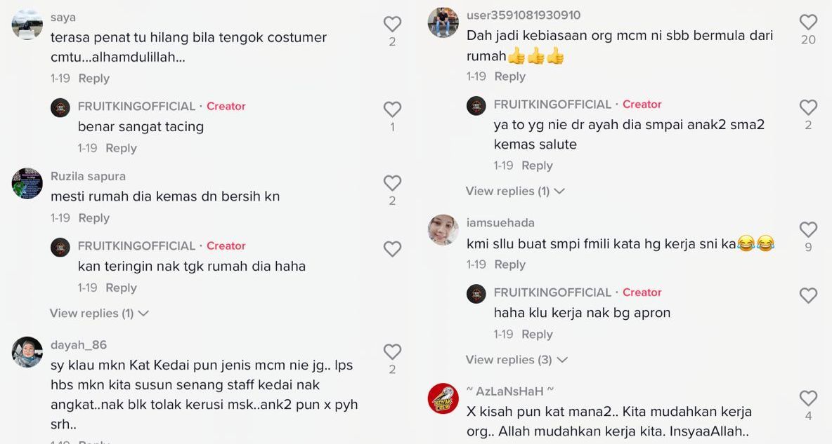 Netizen memberikan reaksi positif terhadap tindakan tersebut