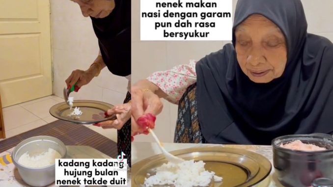 Nenek makan nasi lauk garam, kemudian teguk Starbucks… netizen terus ‘cancel kesian’! Cucu dedah ‘itu memang makanan Pah’ – Viral | mStar_62dfa35f41186.jpeg