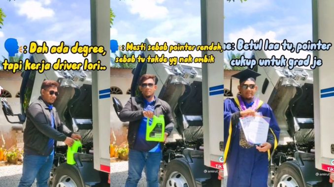 Sambil punggah barang, dengar orang kutuk kerjaya driver lori! Lelaki ini tak teragak tayang sijil dekan 4 semester – Viral | mStar_62ccfec0d1b05.jpeg