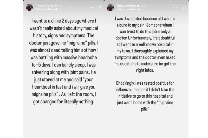 Perkongsian Fazeera yang dimuat naik di Instastory miliknya.